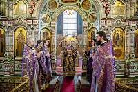 Архиерейское богослужение в Троицком соборе города Щёлково