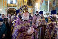 Архиерейское богослужение в Троицком соборе города Щёлково