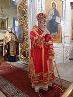 Поклонение Честному и Животворящему Кресту Господню в Преображенском кафедральном соборе Балашихи 