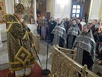 Утреня с чтением Великого покаянного канона преподобного Андрея Критского в Преображенском кафедральном соборе Балашихи 