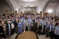 Архиерейское богослужение в Троицком храме Реутова