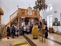 Поездка родственников участников СВО в Никольский храм деревни Большая Дубна