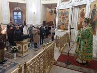 Архиерейское богослужение в Преображенском кафедральном соборе Балашихи 