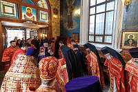 Архиерейское богослужение в Богородицерождественском соборе города Орехово-Зуево 