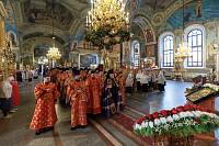 Архиерейское богослужение в Богородицерождественском соборе города Орехово-Зуево 
