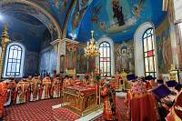 Архиерейское богослужение в Богородицерождественском соборе города Орехово-Зуево 