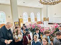 Встреча епископа Николая с учащимися Павлово-Посадской школы 
