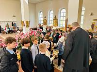 Встреча епископа Николая с учащимися Павлово-Посадской школы 