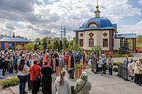 Пасхальный праздник на территории Георгиевского храма г. Орехово-Зуево