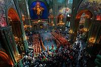 Патриаршее богослужение в главном храме Вооруженных сил России