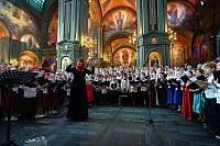 Патриаршее богослужение в главном храме Вооруженных сил России