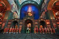 Патриаршее богослужение в главном храме Вооруженных сил России