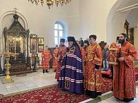 Архиерейское богослужение в Никитском Бывалинском женском монастыре