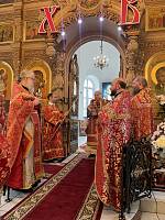 Архиерейское богослужение в Никитском Бывалинском женском монастыре