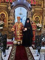 Архиерейское богослужение в Никитском Бывалинском женском монастыре