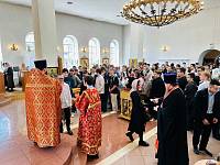 Молебен перед началом экзаменов для выпускников школ Павловского Посада