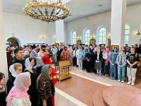 Молебен перед началом экзаменов для выпускников школ Павловского Посада