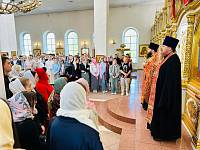 Молебен перед началом экзаменов для выпускников школ Павловского Посада