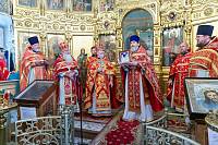 Соборное богослужение в Покровском храме города Щёлково