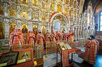 Соборное богослужение в Троицком соборе г. Щёлково