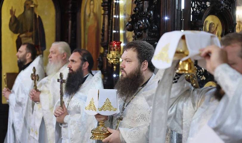 Престольный праздник в Вознесенском храме города Павловский Посад