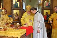 Архиерейское богослужение в Никольском храме Орехово-Зуева 