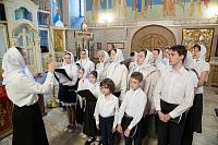Архиерейское богослужение в Ксениевском храме деревни Медвежьи Озёра