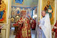 Архиерейское богослужение в Ксениевском храме деревни Медвежьи Озёра