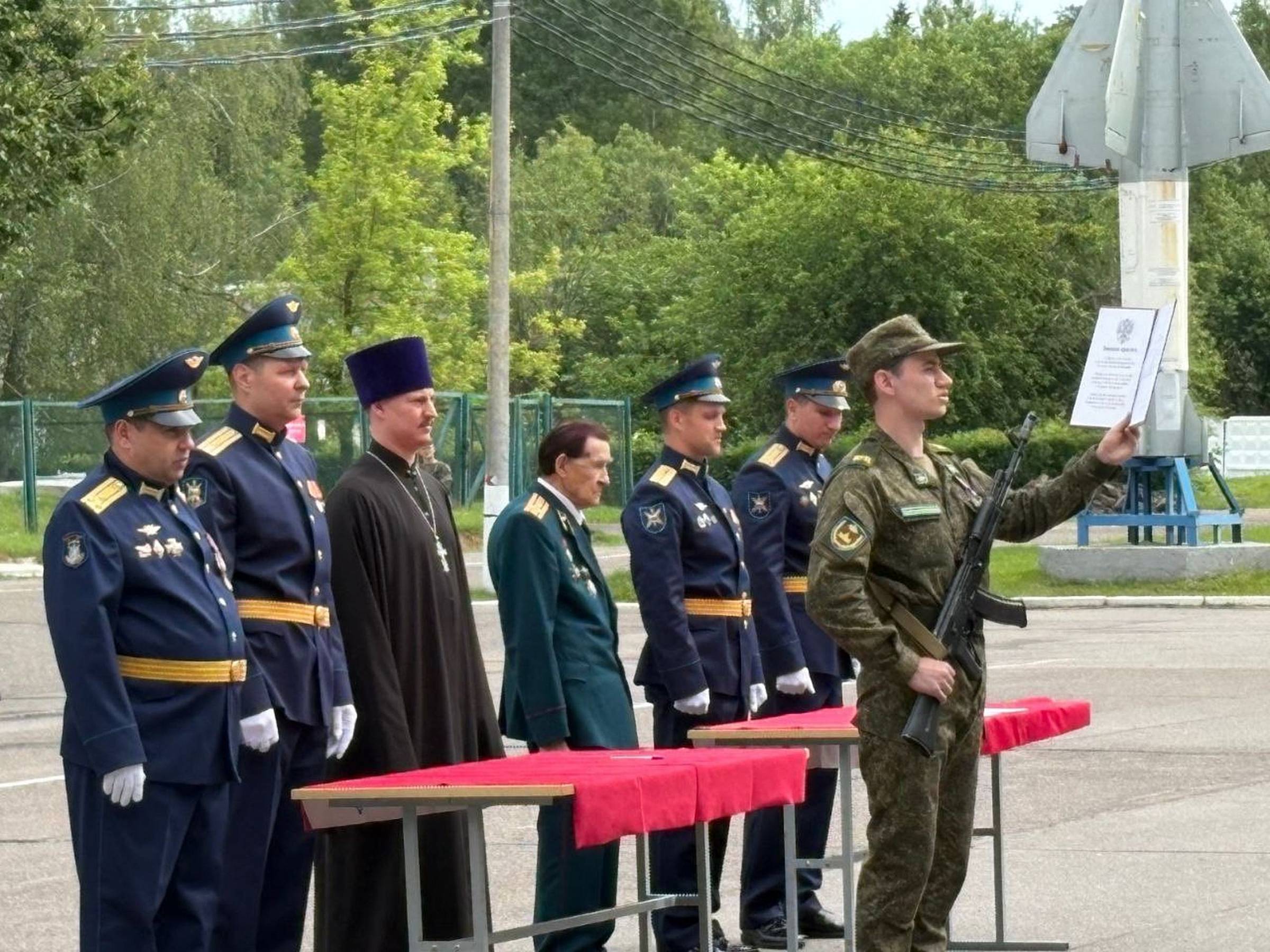 Военная присяга в микрорайоне Северный г. Балашиха