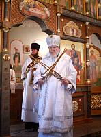 Архиерейское богослужение в Никольском храме Балашихи