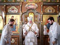 Архиерейское богослужение в Никольском храме Балашихи