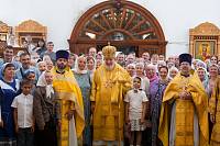 Архиерейское богослужение в Покровском храме села Пустоша