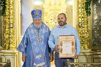 Архиерейское богослужение в Казанском храме села Казанское