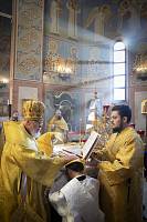 Архиерейское богослужение в Троицком храме города Реутова