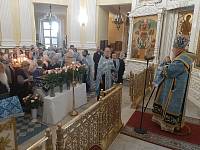 Всенощное бдение в Преображенском кафедральном соборе Балашихи 