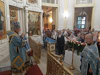 Всенощное бдение в Преображенском кафедральном соборе Балашихи 