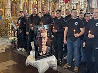 Отпевание спортсмена футбольной команды Щёлковской Русской общины Арсения Ерошевича