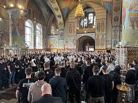 Отпевание спортсмена футбольной команды Щёлковской Русской общины Арсения Ерошевича