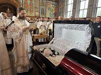 Отпевание спортсмена футбольной команды Щёлковской Русской общины Арсения Ерошевича