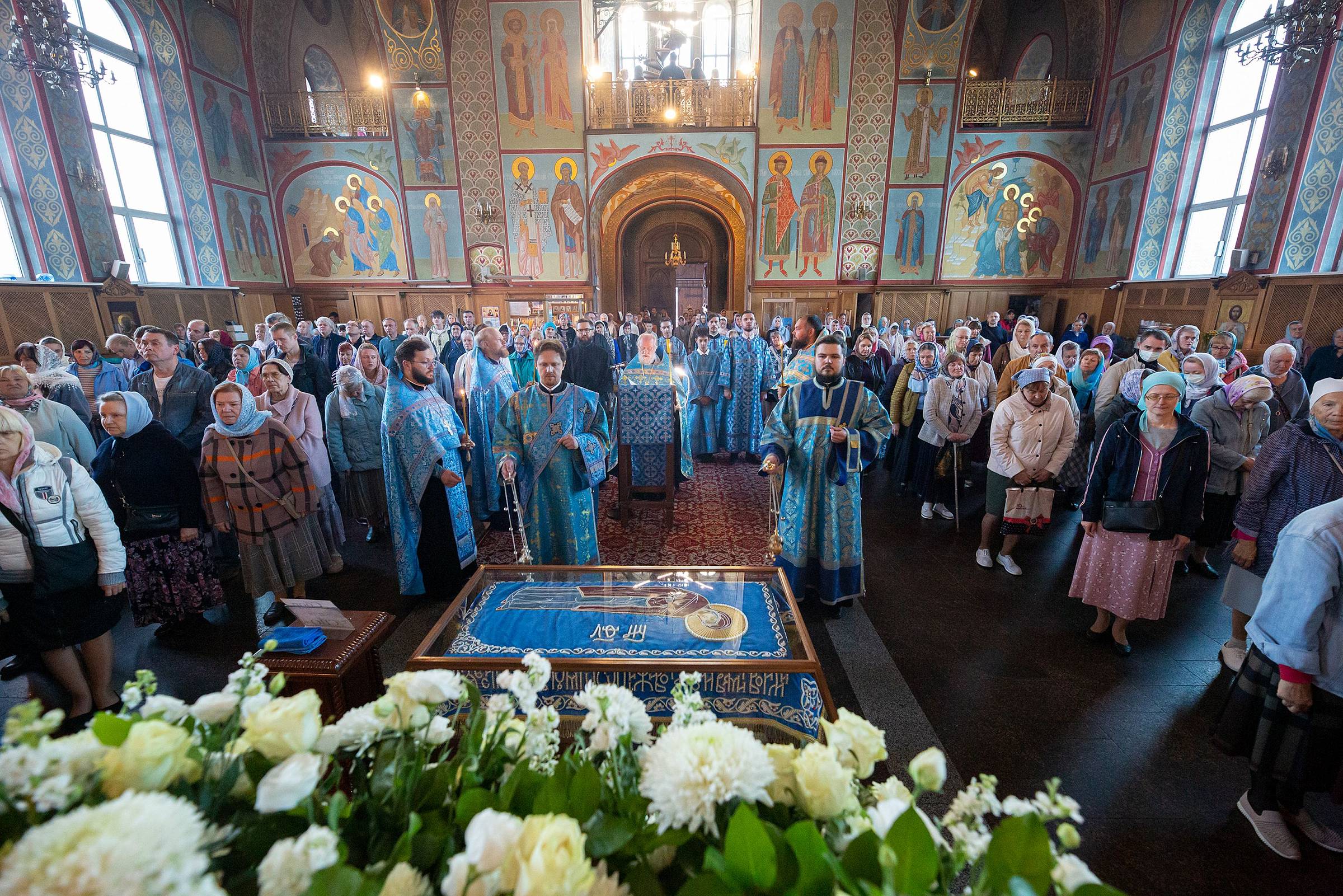 Престольный праздник в Троицком соборе города Щёлково