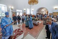 Архиерейское богослужение в Успенском храме деревни Войнова Гора