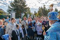 Архиерейское богослужение в Успенском храме деревни Войнова Гора