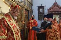 Архиерейское богослужение в храме Константана Священномученика города Ногинска