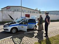 Молебен и духовная беседа в отделе полиции города Электрогорск