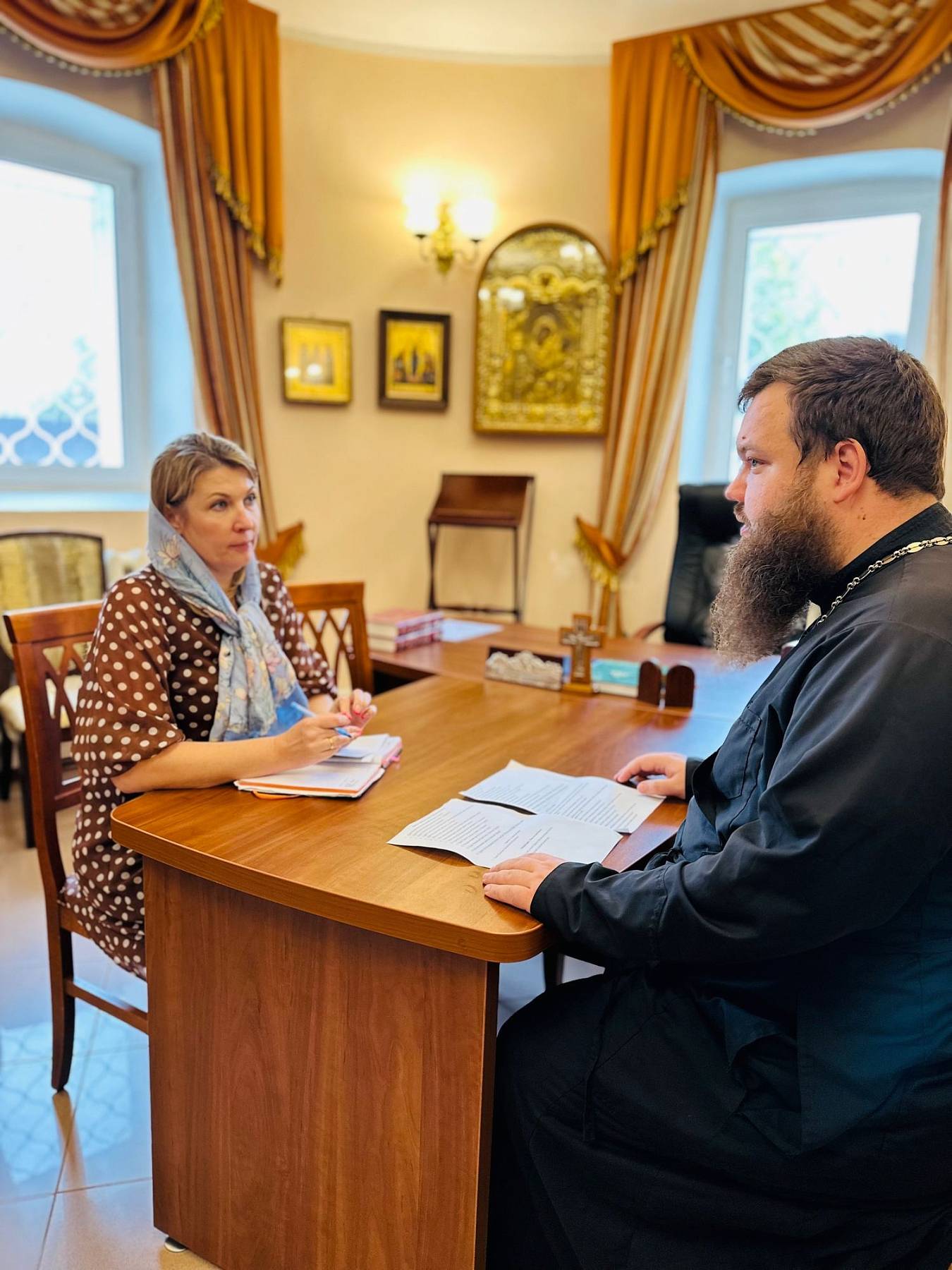 Рабочая встреча с координатором фонда «Защитники Отечества» в Павловском Посаде