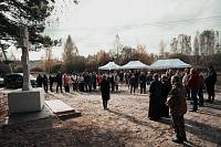 Освящение поклонного креста в деревне Кармолино