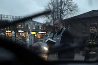 Освящение гуманитарного конвоя в Ногинске