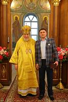 Архиерейское богослужение в Троицком храме Дрезны 