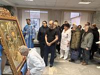 Принесение иконы Божией Матери Троеручица в военно-морской госпиталь Купавны