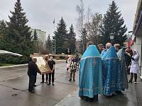 Принесение иконы Божией Матери Троеручица в военно-морской госпиталь Купавны